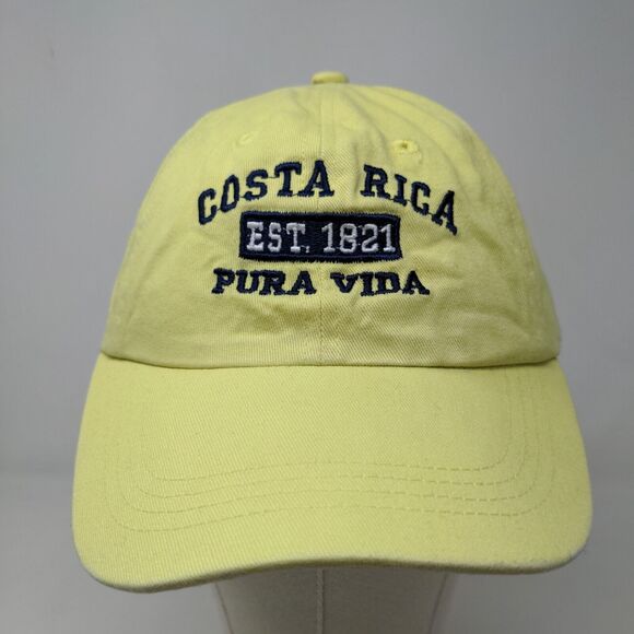 Old Dock Men's Strapback Hat Green Adjustable Embroidered Costa Rica Pura Vida - Picture 2 of 11